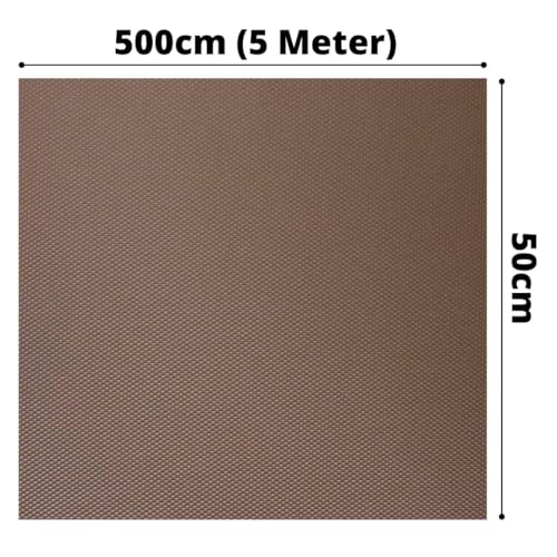 KAYJEN (50Cmx5M) Coffeebrown Food Grade EVA Solid Anti Slip Matsheet For Fridge, Kitchen, Drawer, Shelf Liner, Table (Diamond Texture, Coffeebrown) - Image 3