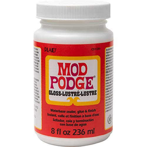 Mod Podge Gloss Sealer, Glue & Finish: All-in-One Craft Solution- Quick Dry, Easy Clean, for Wood, Paper, Fabric & More. Non-Toxic - Craft with Confidence, Made in USA, 8 oz., Pack of 1 - Image 1