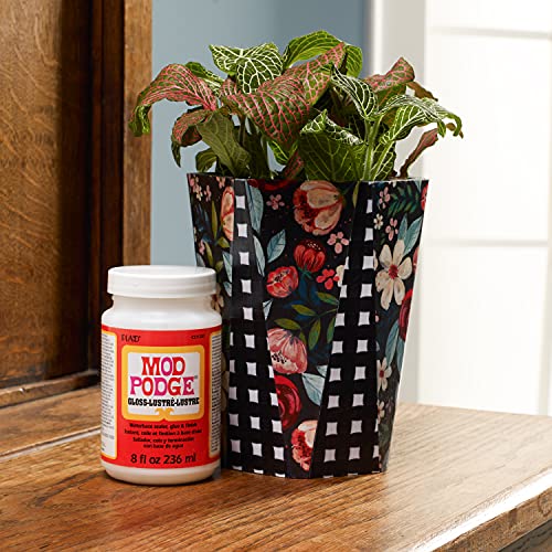 Mod Podge Gloss Sealer, Glue & Finish: All-in-One Craft Solution- Quick Dry, Easy Clean, for Wood, Paper, Fabric & More. Non-Toxic - Craft with Confidence, Made in USA, 8 oz., Pack of 1 - Image 4