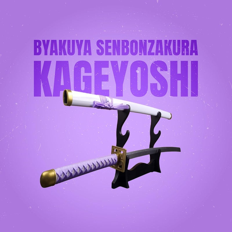 Offo Senbonzakura Kageyoshi Katana Replica – 100cm Anime Sword of Byakuya Kuchiki from Bleach – Lightweight Decorative Zanpakuto Prop for Cosplay, Roleplay, Display & Collectors - Image 2