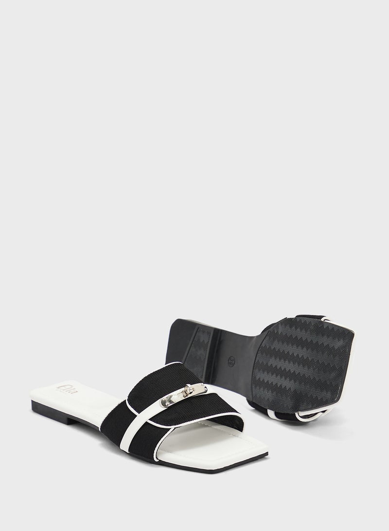 ELLA Flat Sandal With Buckle  - Image 3