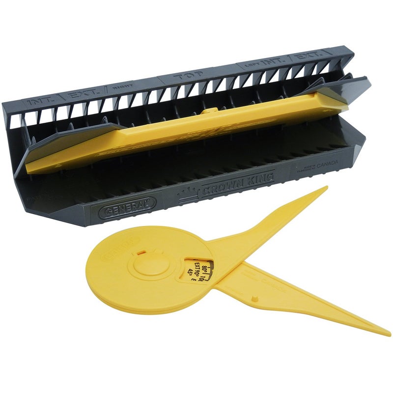 General Tools General Tools Crown King Molding Cutting Jig 881 with Protractor Yellow