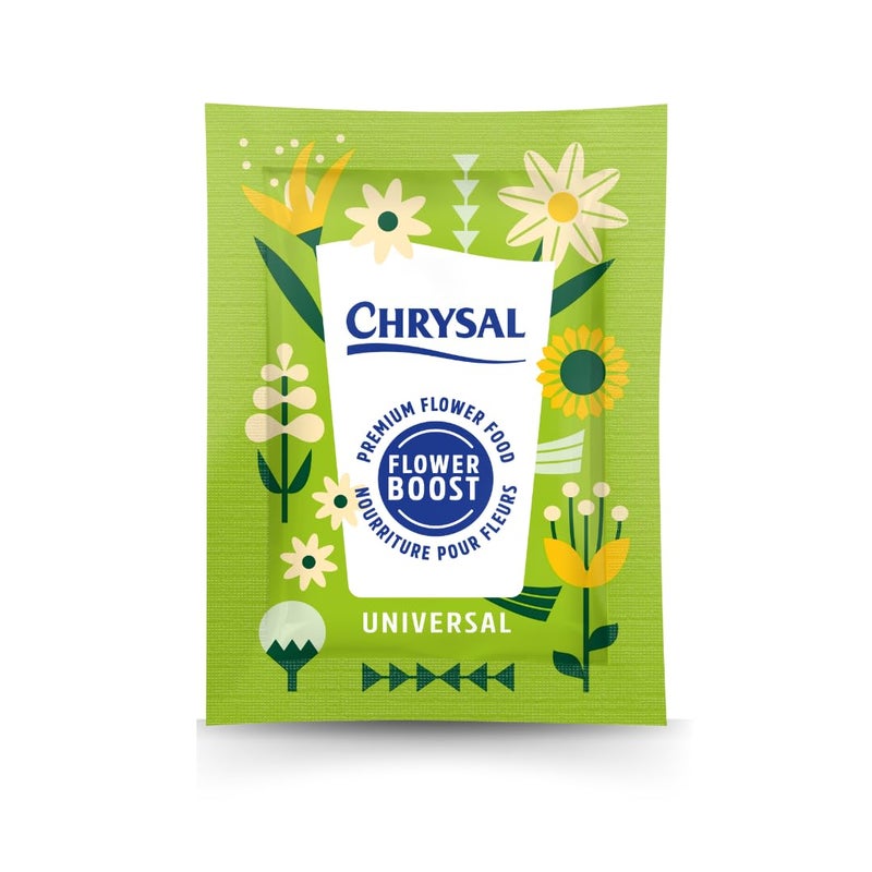 Chrysal Flower Boost – Clear Flower Food Packets for Flower Arrangements & Bouquets – Floral Supplies for Fresh Flowers – Fresh Flower Arrangements Supplies (5g - 100 Ct) - Image 1