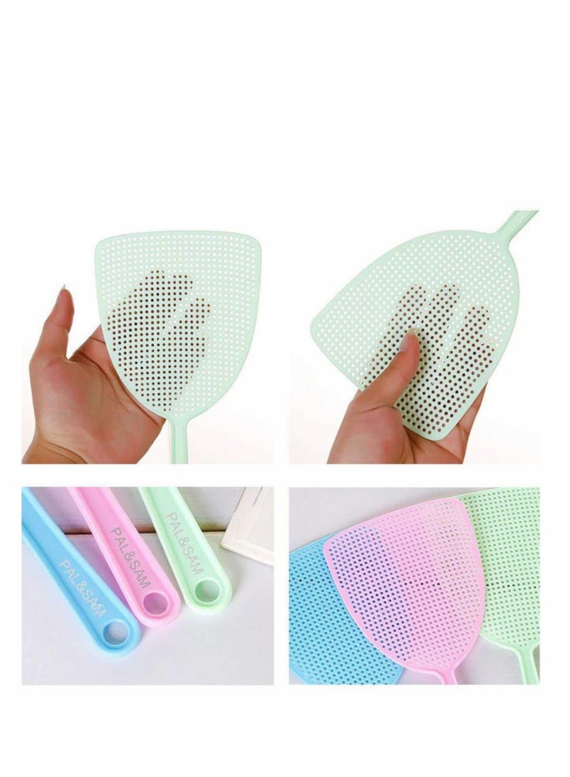 إكسفور 3 عبوات من ضارب الذباب البلاستيكية الملونة مع مقابض يدوية قوية ومرنة 3 ألوان - Image 4