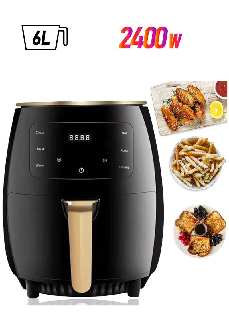 SILVER CREST Silver Crest Multifunctional Digital Touch Air Fryer 6L 2400W Black 