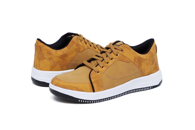 Pisces Men's Beige Synthetic Mid Top Ankle Sneakers - 10 UK - Image 5