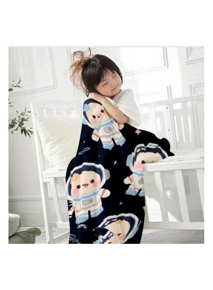 general Children's or student cartoon flannel thin blanket (warm and comfortable, suitable for sleep, games) 100cm*150cm - Image 3