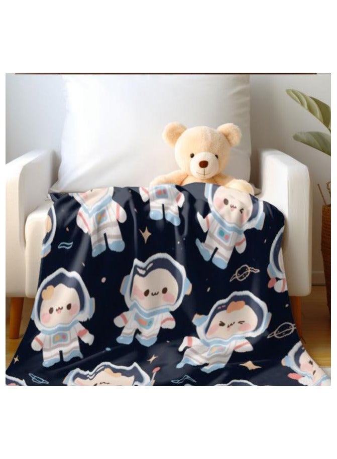 general Children's or student cartoon flannel thin blanket (warm and comfortable, suitable for sleep, games) 100cm*150cm - Image 4