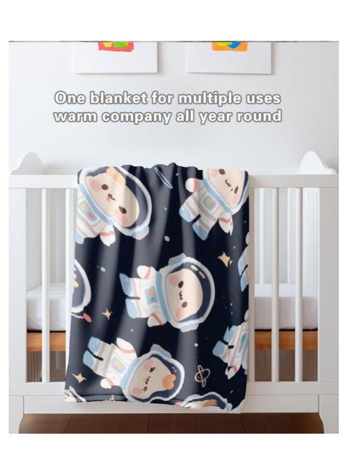 general Children's or student cartoon flannel thin blanket (warm and comfortable, suitable for sleep, games) 100cm*150cm - Image 5