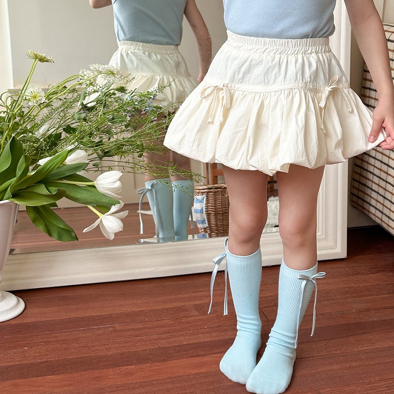 Sweet Butterfly Knot Kids Skirt Summer 2024 Black  - Image 3