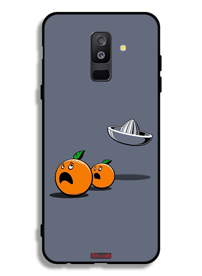 Tolwak Samsung Galaxy A6 Plus (2018) Protective Case Cover Minimalism Digital Art Humor - Image 1