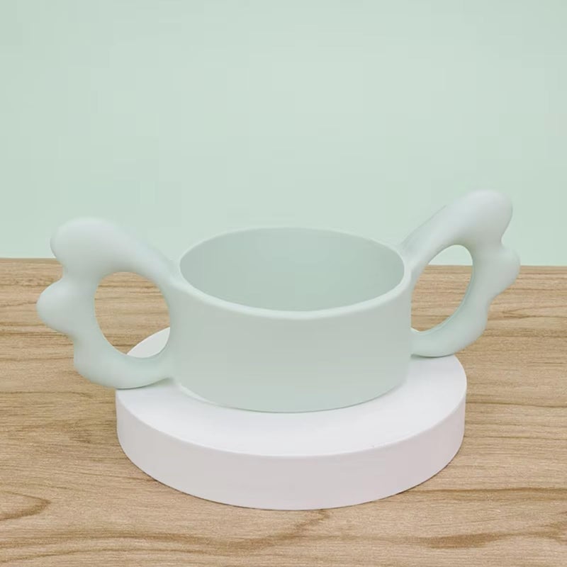 ROMIRUS مقبض زجاجة سيليكون متوافق مع زجاجات Lansinoh للأطفال لتسهيل الإمساك 2 عبوة 4 أشهر - Image 4