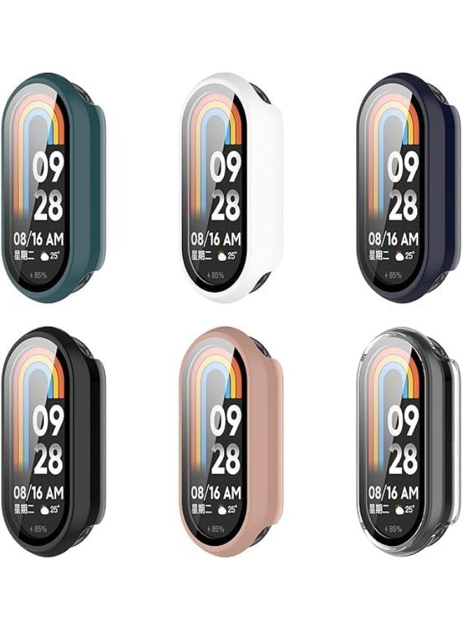 Hard PC Protective Case Cover for Mi Band 8 and Mi Band 9, Shockproof Anti-Scratch Slim Lightweight Full Protective Edge Cover (Black) - Image 2