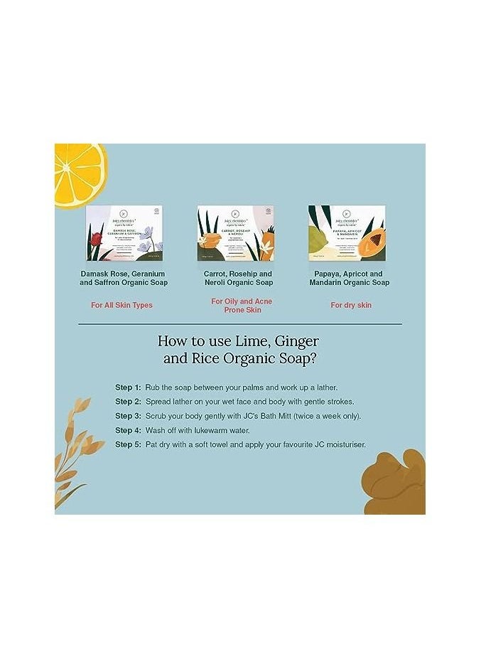Juicy Chemistry Lime, Ginger and Rice Soap