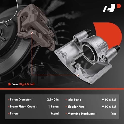 A-Premium Disc Brake Caliper Assembly Without Bracket Compatible with Select Chevy, GMC, Cadillac and Dodge Models - Tahoe, Escalade, Ram 1500, Yukon, Express 1500 - Front Driver and Passenger - Image 2
