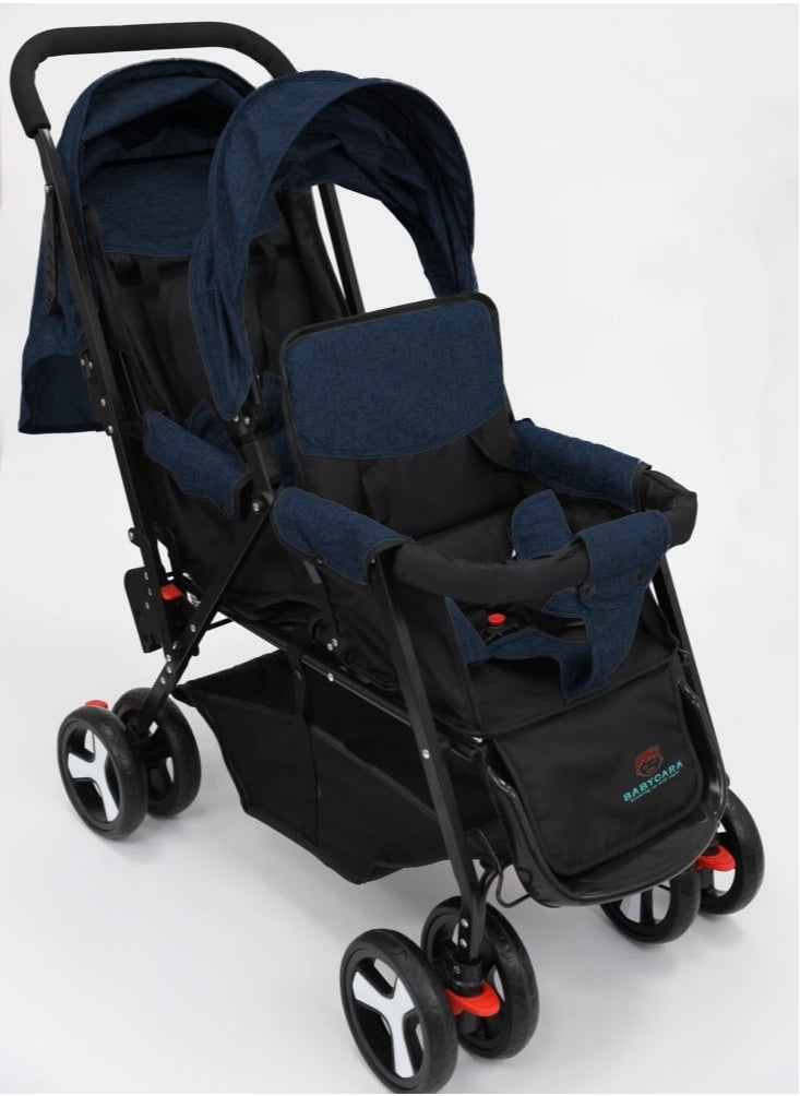 BABYCARA Twin Babies Stroller Adjustable Seat Complete Lay Down Folding  - Image 1