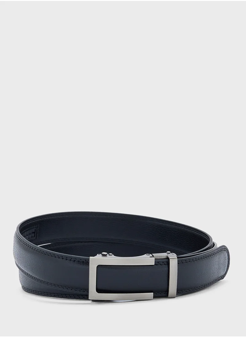 Robert Wood Genuine Leather Resizable Belt