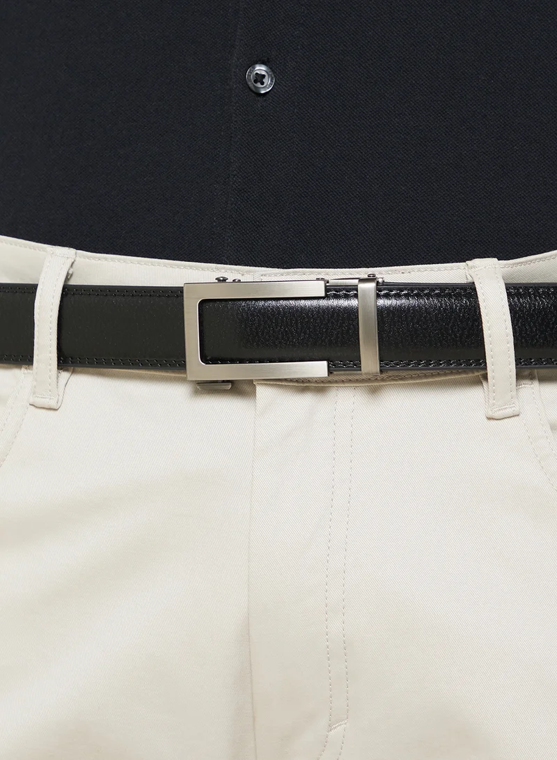 Robert Wood Genuine Leather Resizable Belt