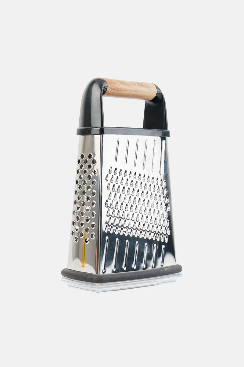 Hamilton Beach 4 Sided Stainless Steel Grater With Container And Lid, Black - Image 1