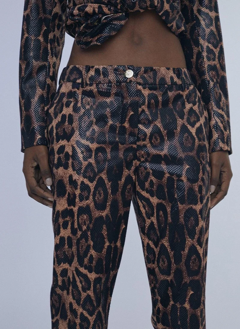 Lola Casademunt Animal print trousers