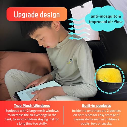 lukidoki Sensory Tent for Kids & Adults with CPC Certification - Extra Large 39x33 inches Sensory Calm Corner Helps Autism, ADHD, SPD Relax, Reduce Anxiety - Pop-up Blackout Hideout Play Tent Toys - Image 3