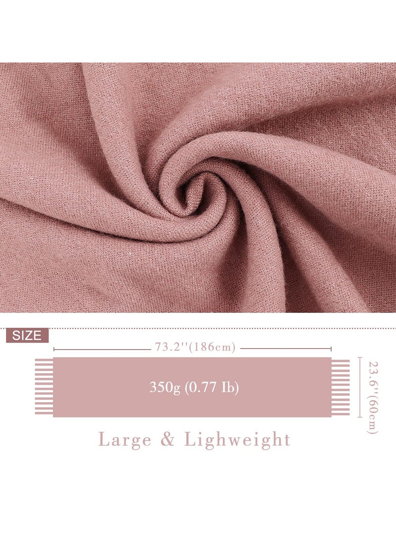 SYOSI Cashmere Feel Scarfs for Women, Pashmina Shawl Wraps with Tassel, Winter Warm Large Blanket Scarf for Outdoor, Travel - Image 5