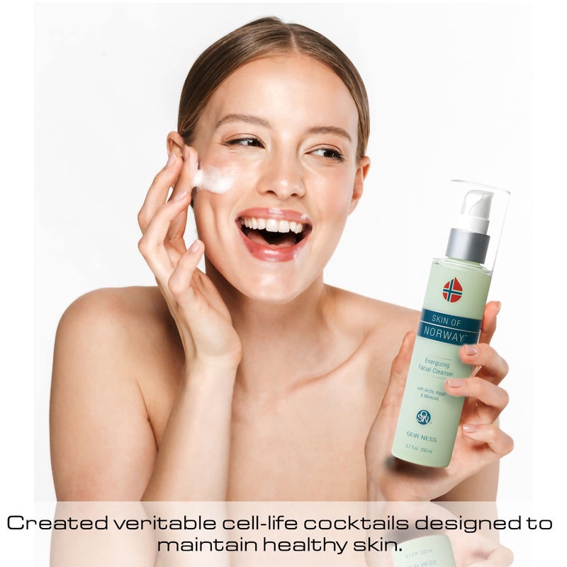 Geir Ness Skin of Norway Energizing Facial Cleanser - Contains Arctic Algae & Minerals - Moisturizing Deep Cleansing Face Wash For Dry and Sensitive Skin - Image 4