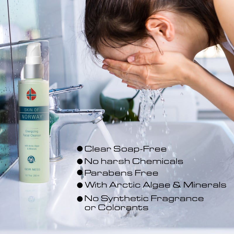 Geir Ness Skin of Norway Energizing Facial Cleanser - Contains Arctic Algae & Minerals - Moisturizing Deep Cleansing Face Wash For Dry and Sensitive Skin - Image 5