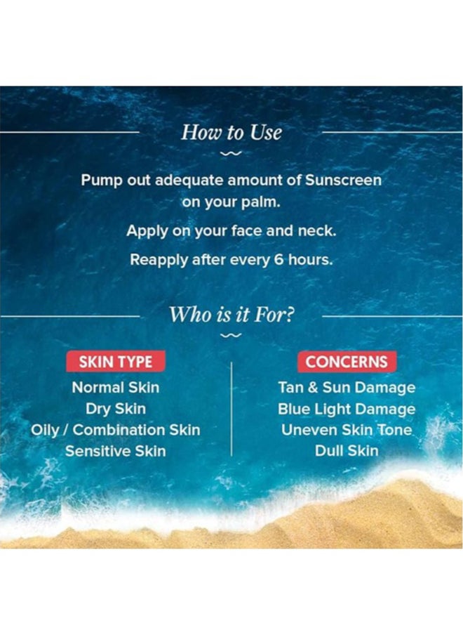 Aqualogica Detan+ Dewy Sunscreen with Cherry Tomato & Hyaluronic Acid with SPF 50 & PA++++ - 80g  - Image 3