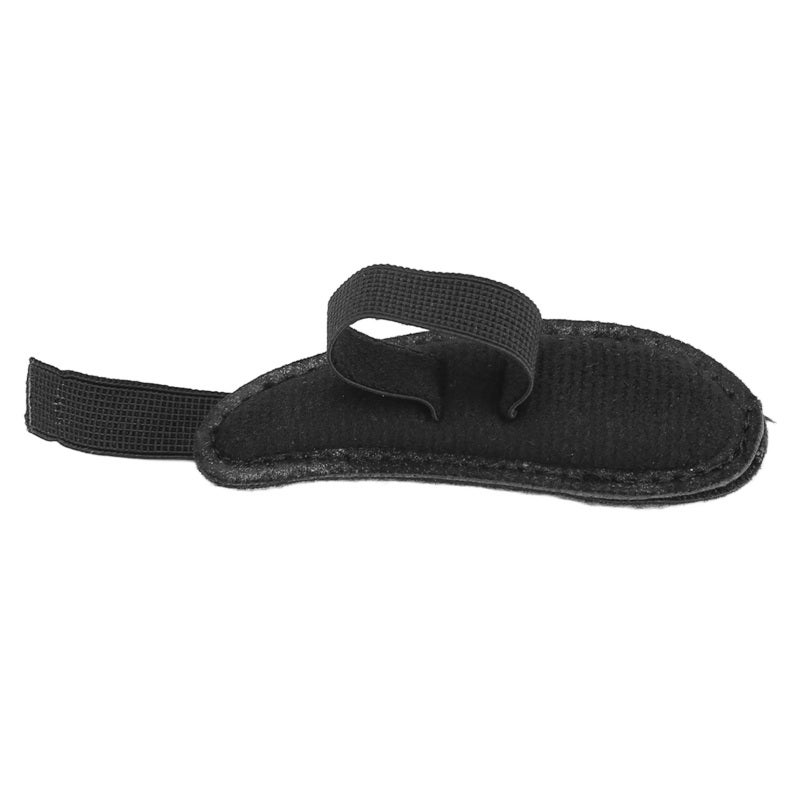 Toe Support Cushion: Black, Soft Breathable Fabric, Elastic Strap Support - Discomfort Relief, Hammertoe Support Pad for Corns, Hammertoes and Forefoot Pressure Relief - Image 1