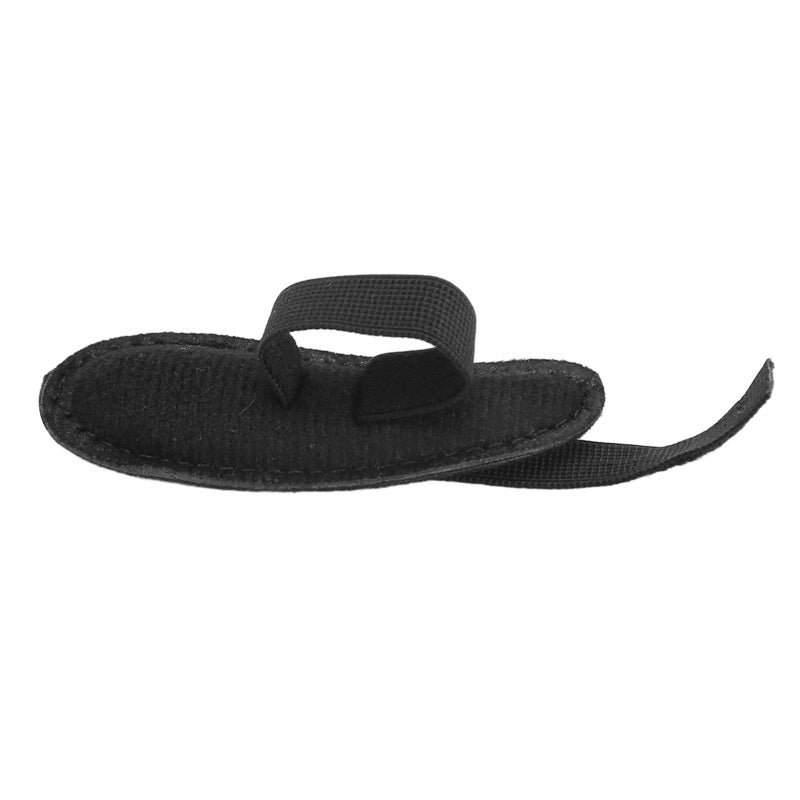 Toe Support Cushion: Black, Soft Breathable Fabric, Elastic Strap Support - Discomfort Relief, Hammertoe Support Pad for Corns, Hammertoes and Forefoot Pressure Relief - Image 4