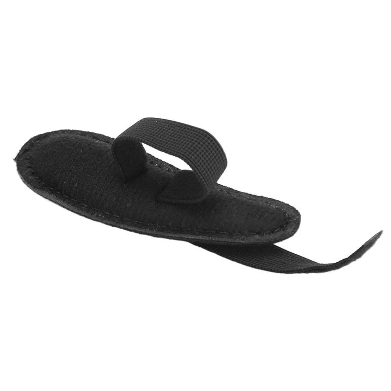Toe Support Cushion: Black, Soft Breathable Fabric, Elastic Strap Support - Discomfort Relief, Hammertoe Support Pad for Corns, Hammertoes and Forefoot Pressure Relief - Image 3