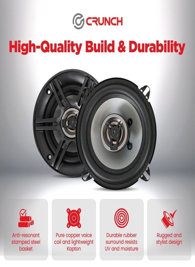 Crunch CS525CX Full Range Coaxial Car Speaker, 5.25" - Image 3