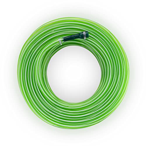 Garbnoire 15M 0.75Inch PVC Green Striped Pipe| Lightweight, Durable & Flexible| Accessories Hose Connector & Clamps| Watering Garden, Cleaning| Outdoor-Indoor Use (15 Meter (49.2 ft)) - Image 4
