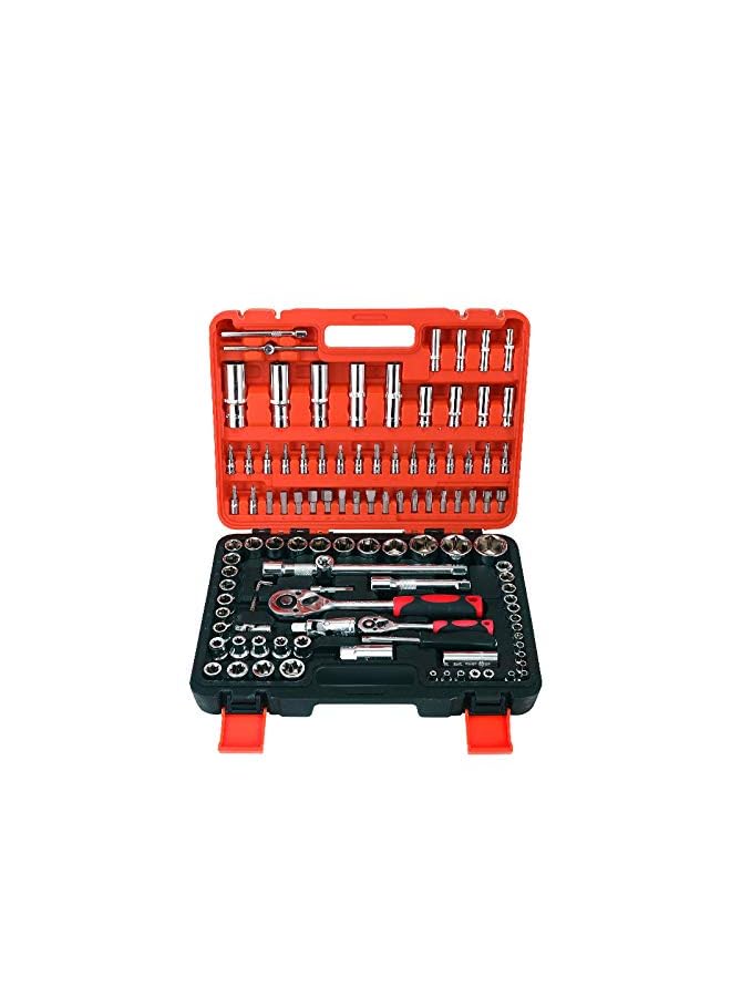 vesus Socket Tool Kit Set,108PCS Car Repair Tool Wrench Set Batch Head Ratchet Pawl Socket Spanner Screwdriver for Home Repair Shop - Image 2