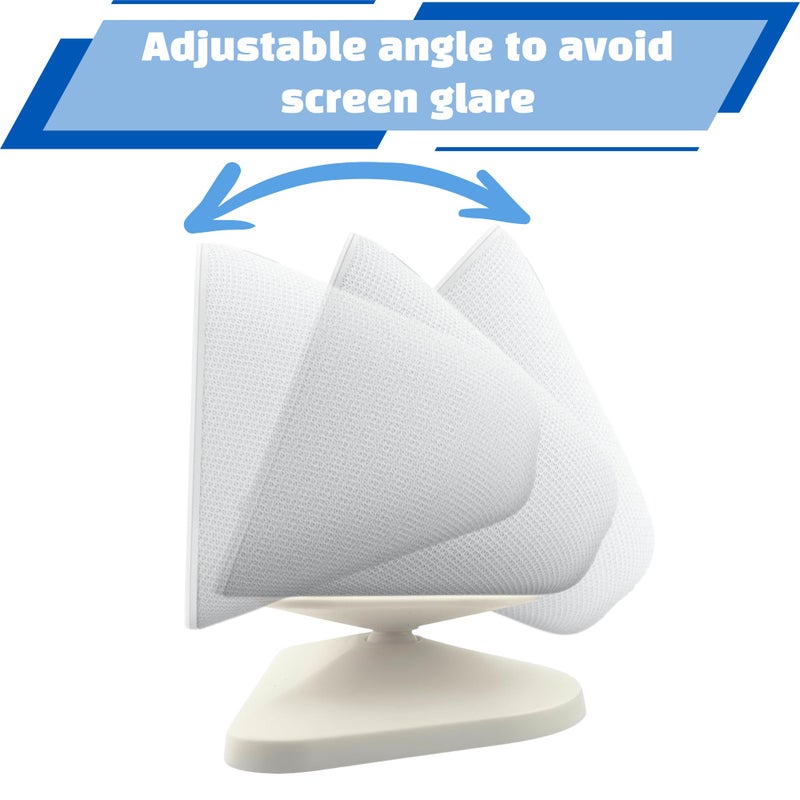 Sintron Stand for Echá´ Shá´w 5 3rd gen, Adjustable Magnetic Stand Holder with 360 Degree Rotation, Swivel & Tilt Function, Anti-Slip Base - White, Compatible with iPhone 12 & Newer Models - Image 3