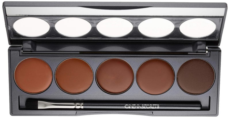 Cinema Secrets Ultimate Foundation 5-in1 Palette - Deep Red Undertones,100 series, Buildable Coverage, Long-Wear Matte Finish, Paraben-Free, Color Correct, Contour & Highlight - Image 2