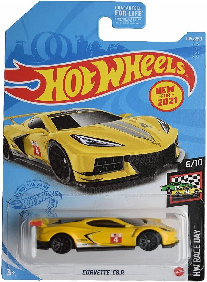 Hot Wheels Corvette C8.R, [Yellow] 105/250 Race Day 6/10 - Image 2