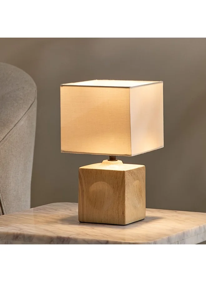 Home Box Marbella Ceramic Table Lamp with Fabric Shade 26.5 cm