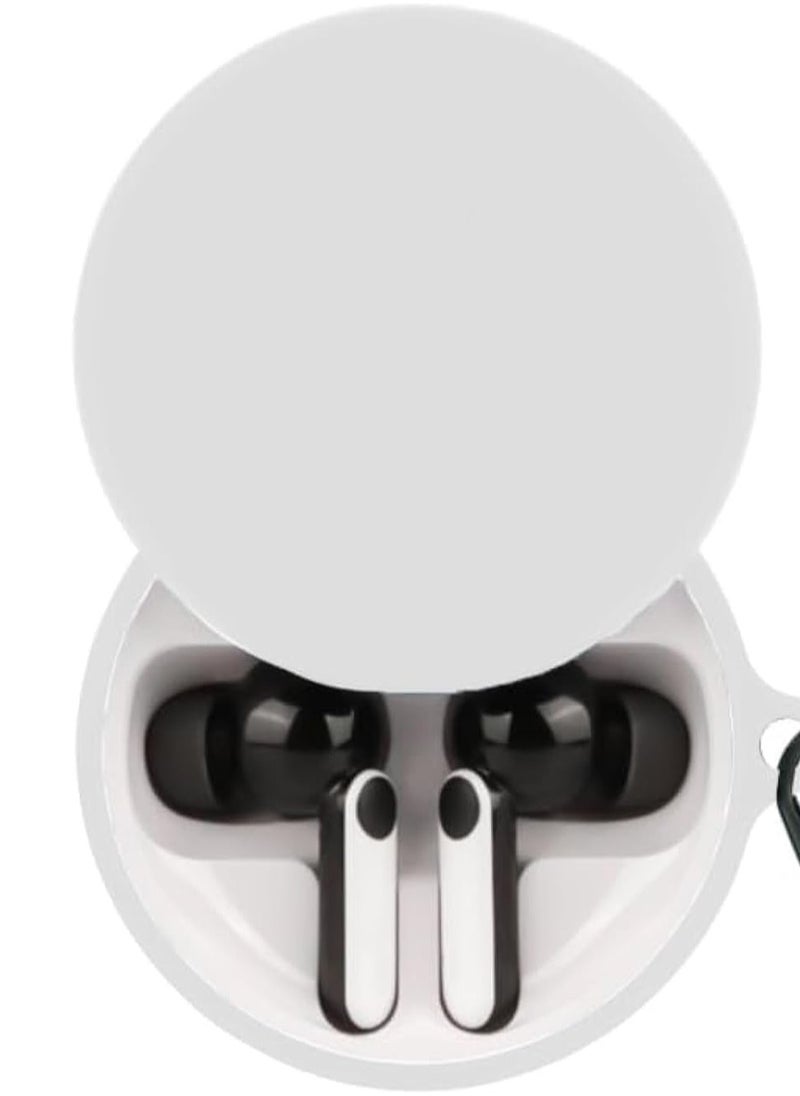 Generic Soft Silicone Shock Proof Protective Case For Oraimo Freepods 4 Earphones - White 