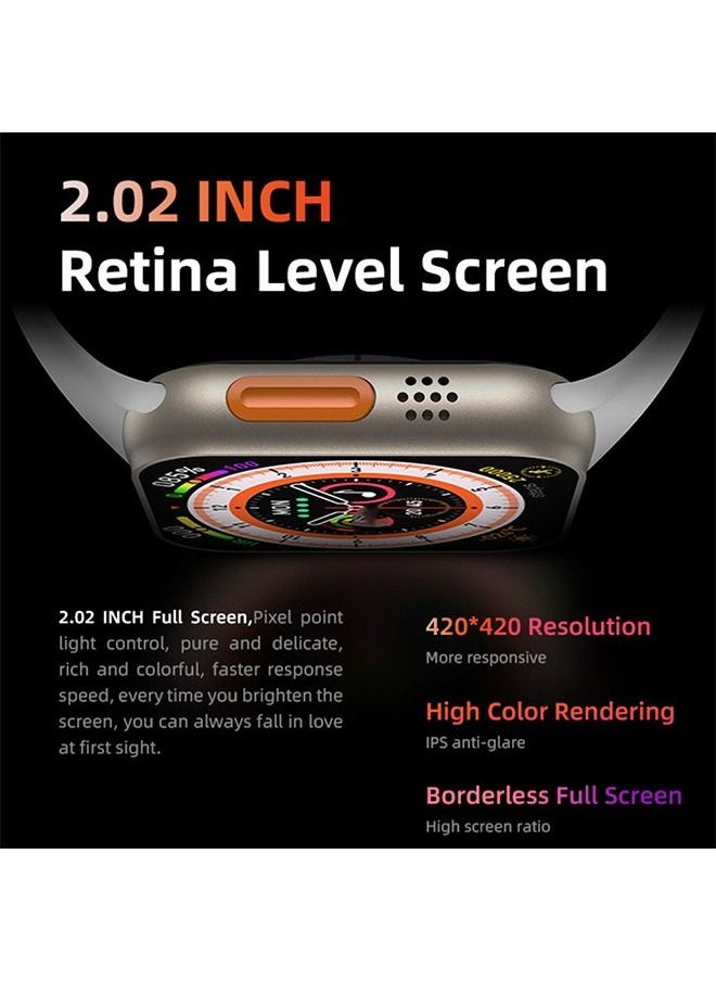HW8 Pro Max Smart Watch Touch Screen 2.02 INCH HD Display with NFC and Water Resistant