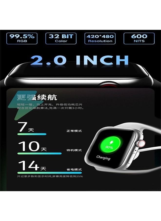 HW8 Pro Max Smart Watch Touch Screen 2.02 INCH HD Display with NFC and Water Resistant