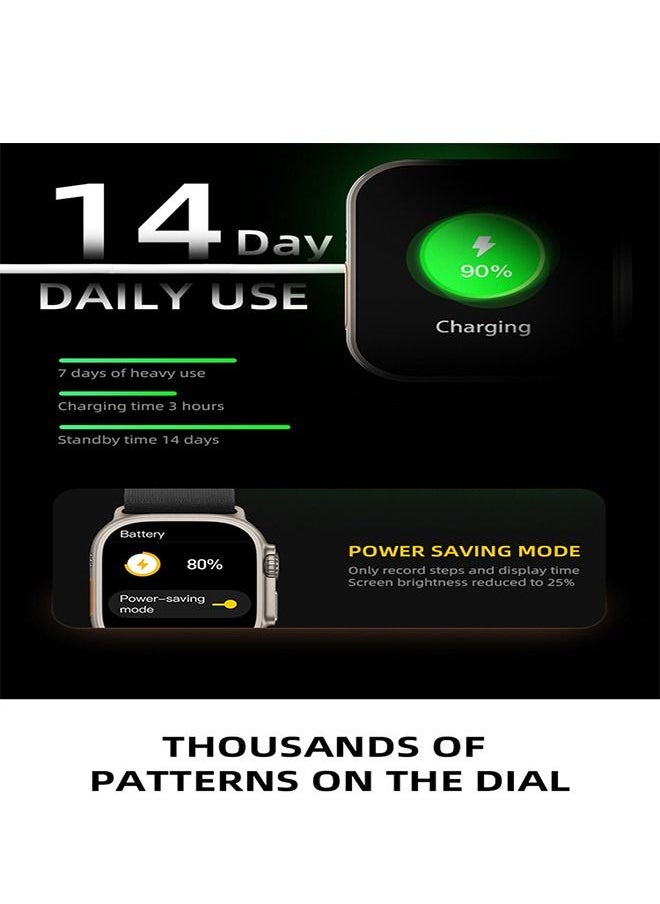 HW8 Pro Max Smart Watch Touch Screen 2.02 INCH HD Display with NFC and Water Resistant