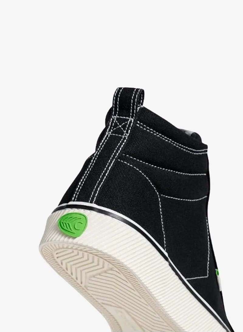 Cariuma  OCA High Black Canvas Contrast Thread  | Best Price UAE