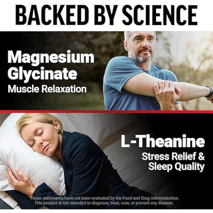 Force Factor Magnesium + L-Theanine, Magnesium Bisglycinate Supplement to Support Bones, Muscles, Nerves, Relaxation, and Mood, Vegan, No Gelatin, Non-GMO, 120 Vegetable Capsules - Image 3
