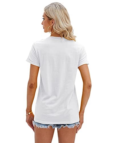 Cicy Bell Women's T Shirts Short Sleeve Tees Sunflower Graphic Loose Summer Tops - Image 4