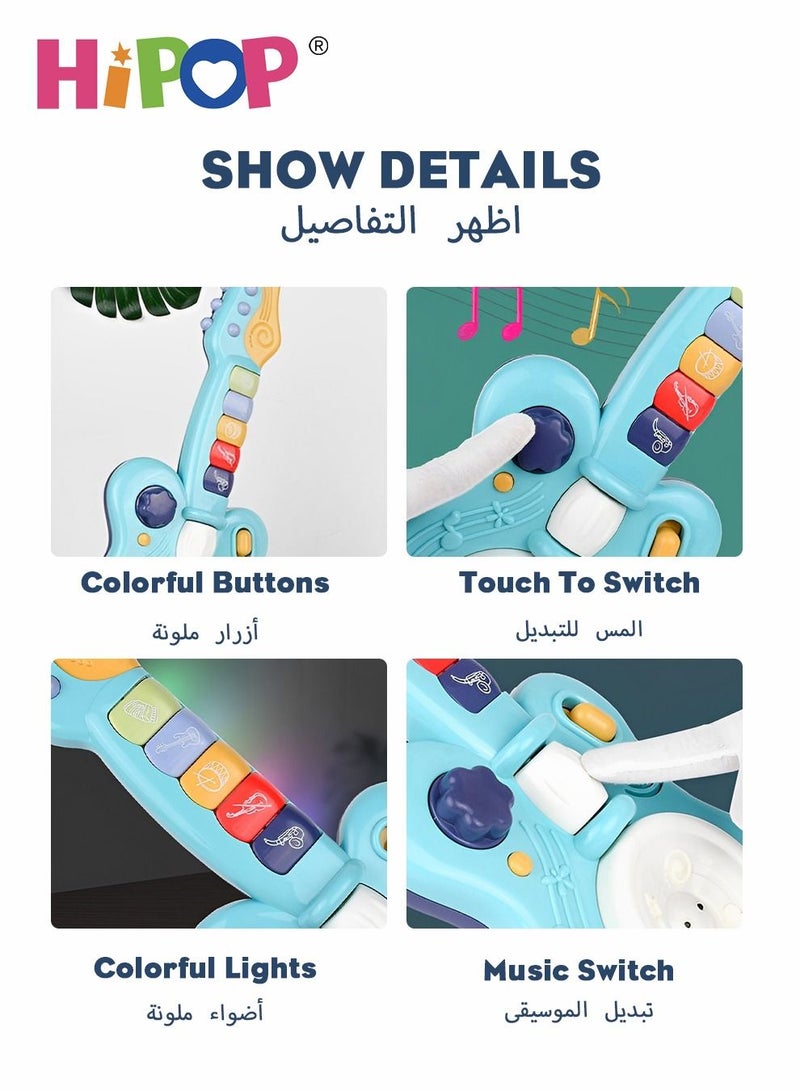HIPOP Musical Instrument Guitar Toys,Baby & Toddler Toys Gifts,Electric Musical Toys  - Image 5