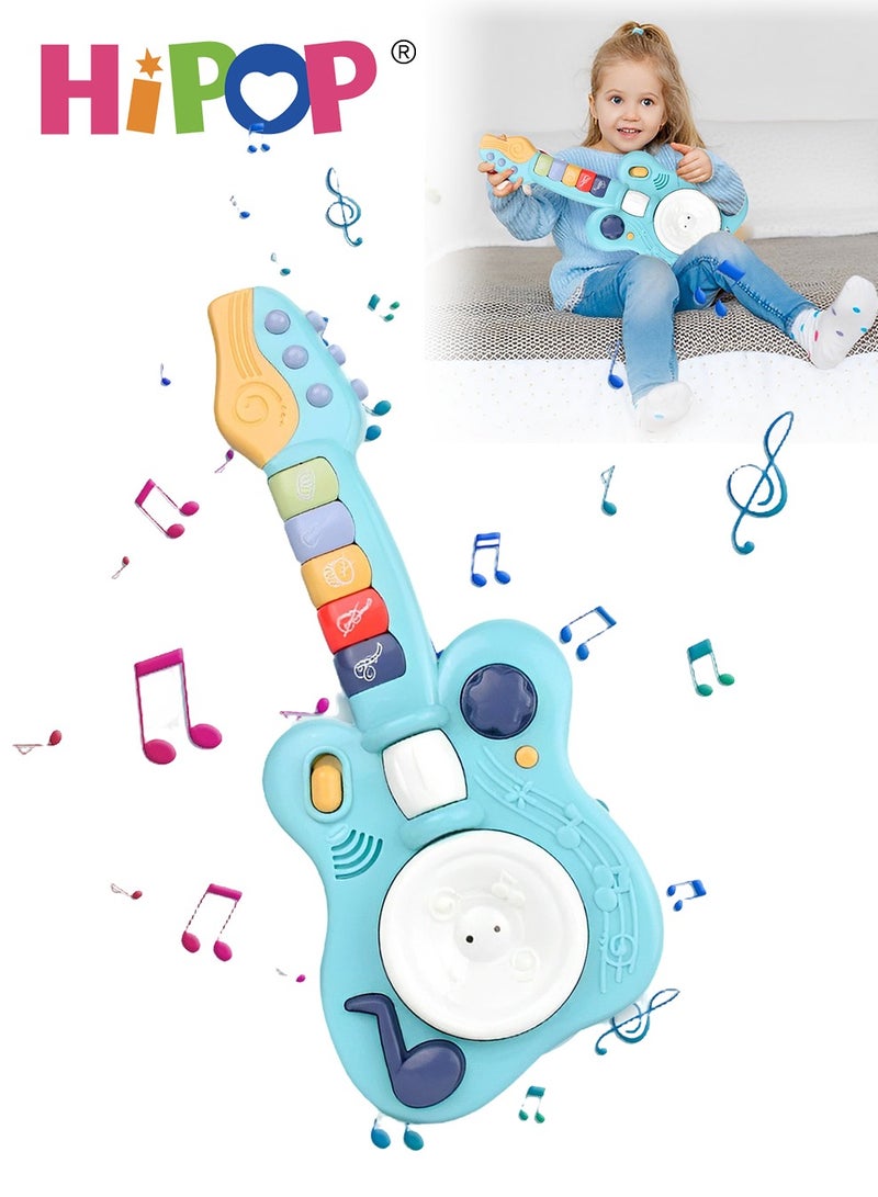 HIPOP Musical Instrument Guitar Toys,Baby & Toddler Toys Gifts,Electric Musical Toys  - Image 1