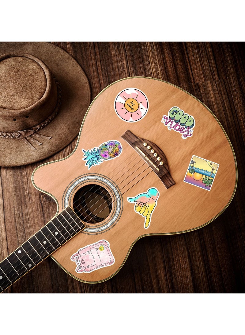 قوس قزح أورينبو 100 قطعة من ملصقات زجاجات المياه المصنوعة من الفينيل المقاومة للماء وملصقات الجمالية والكمبيوتر المحمول والهاتف وملصقات التزلج للأطفال والمراهقين والبالغين - Image 4