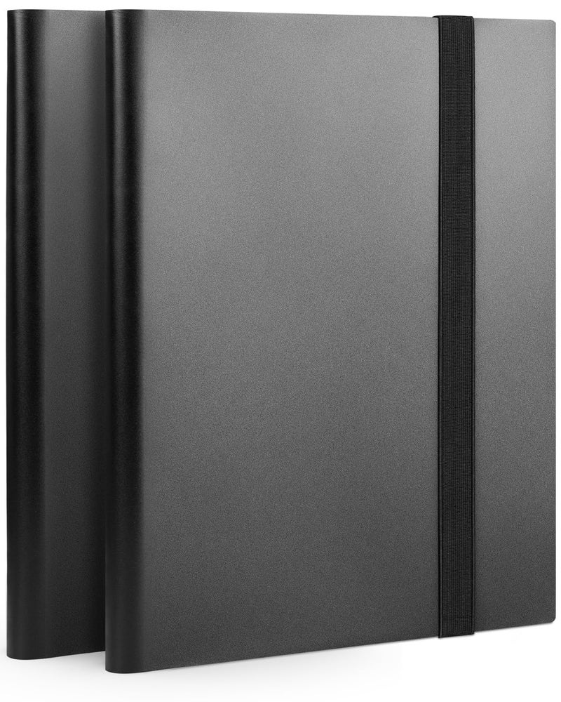 Lzerking 2 Pack 9 Pockets Trading Card Binder Black 40 Sheets 720 Cards Baseball Football Basketball Kpop Photocard - Image 2